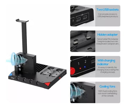 BASE 9 EN 1 PARA NINTENDO SWITCH MULTIFUNCIONAL