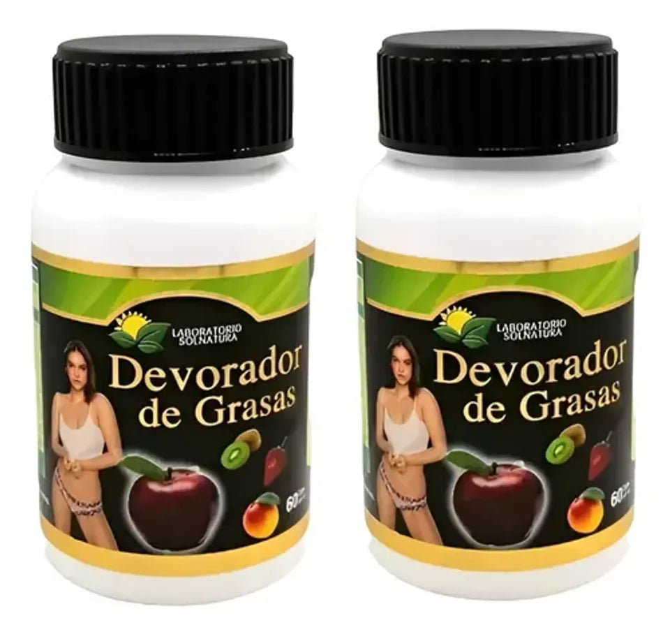 2 FRASCOS DE DEVORADOR DE GRASAS 120 CAPSULAS