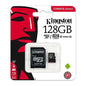 Tarjeta Micro Sd + Adaptador kingston 128 canvas Select